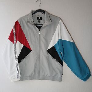 Converse Jacket – Size Small – Colorblock Windbreaker Zip Up – Streetwear #561